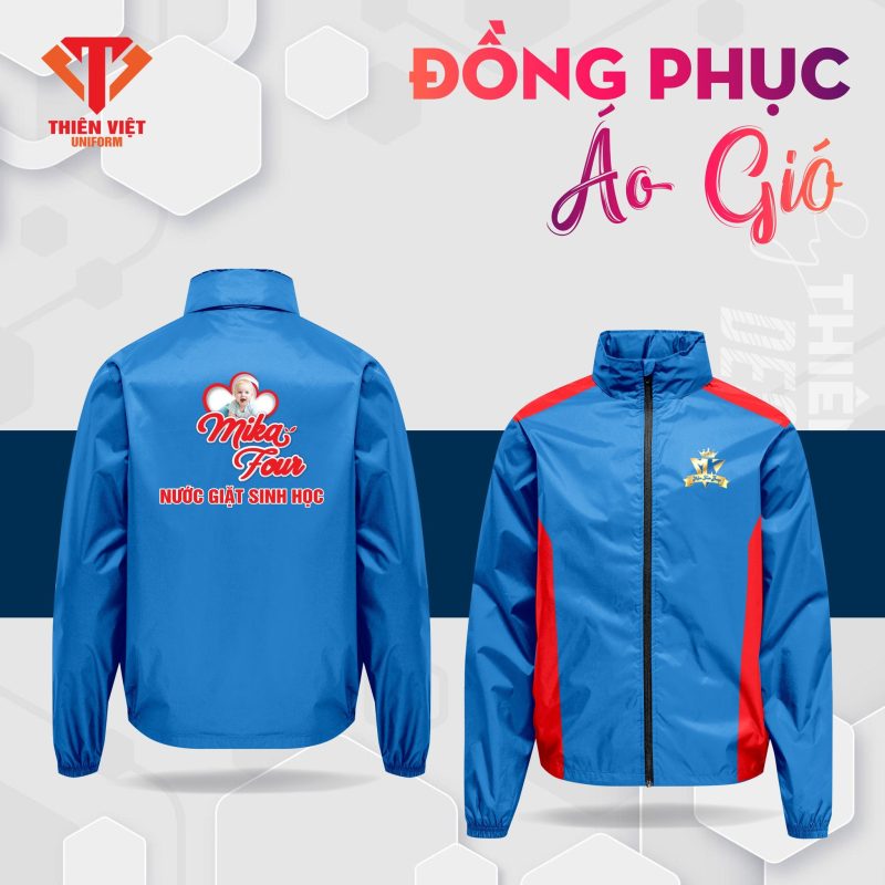 5. Đặt Áo Khoác Gió Đồng Phục Cho Tập Thể – Nhanh, Đẹp, Chất