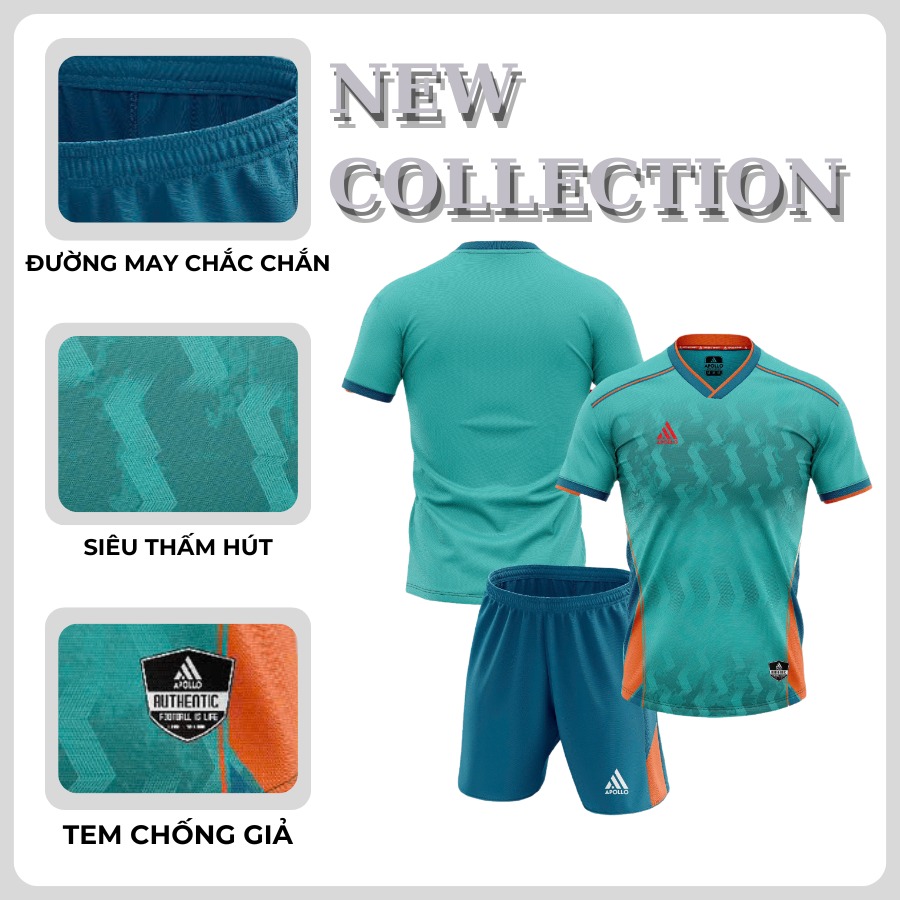 May đồng phục bóng đá Apollo Connect nhanh đẹp tại xưởng Thiên Việt