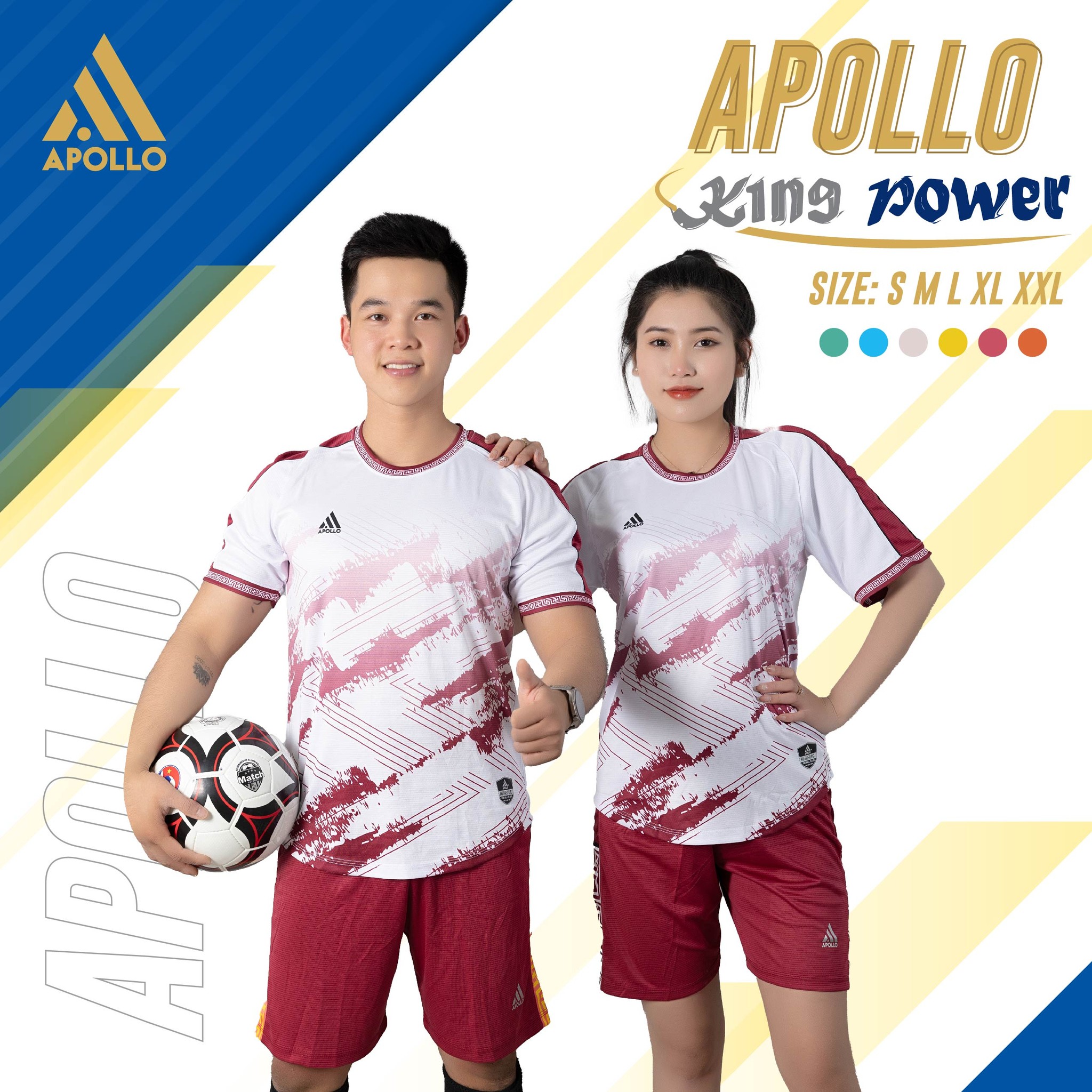 Đồng Phục Bóng Đá Apollo King Power Đẹp Bền Giá Hợp Lý