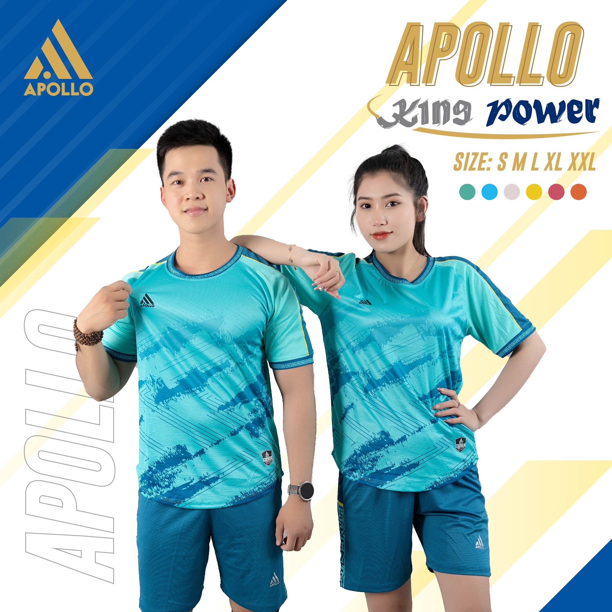 Đặt May Đồng Phục Bóng Đá Apollo King Power Theo Yêu Cầu