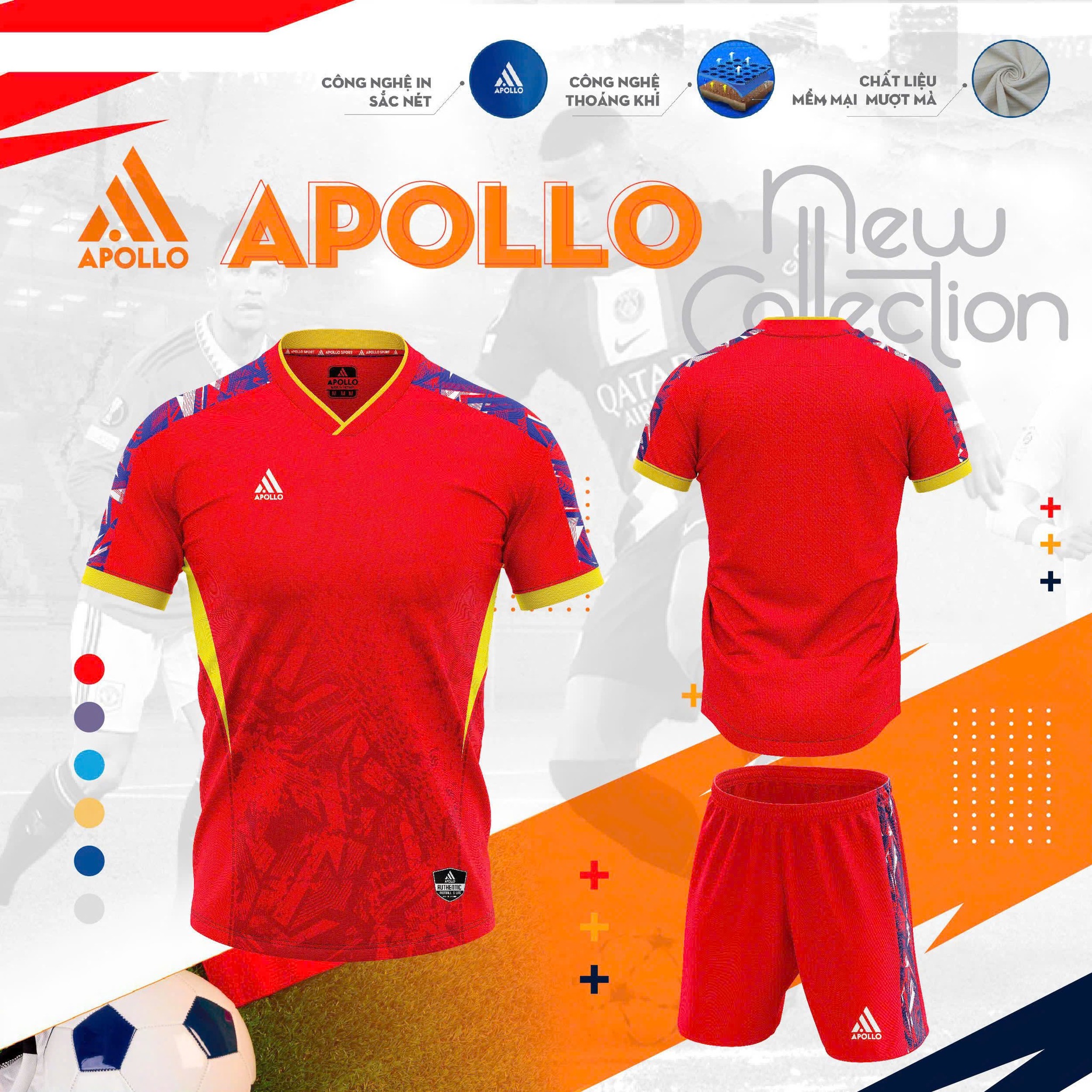 Đặt Mua Đồng Phục Bóng Đá Apollo New Star Chất Lượng Cao