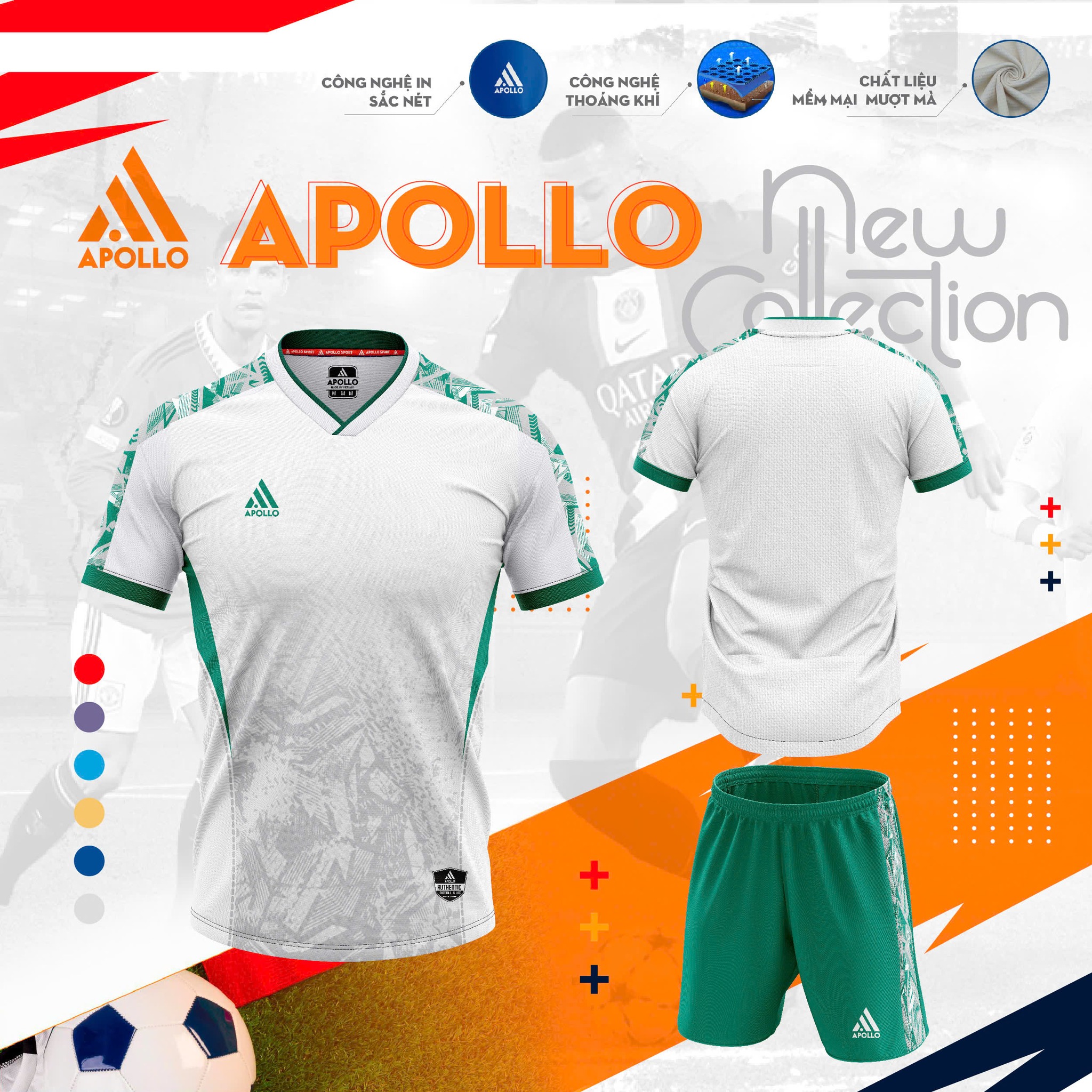 Đồng Phục Bóng Đá Apollo New Star Với Thiết Kế Độc Quyền