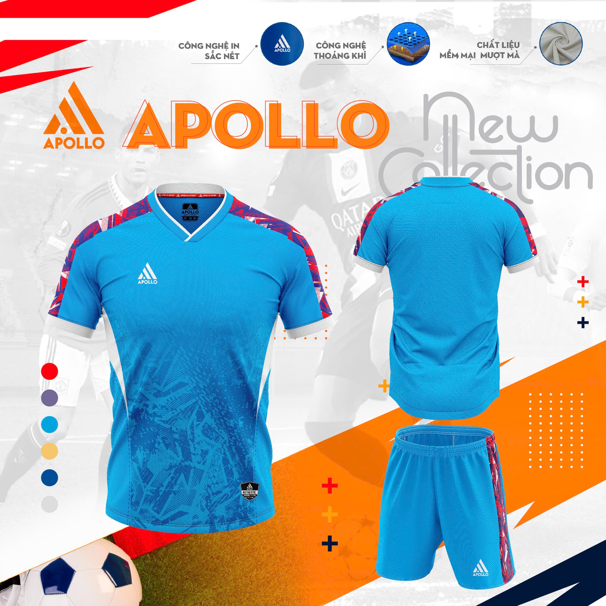 Mẫu Đồng Phục Bóng Đá Apollo New Star Được Yêu Thích Nhất