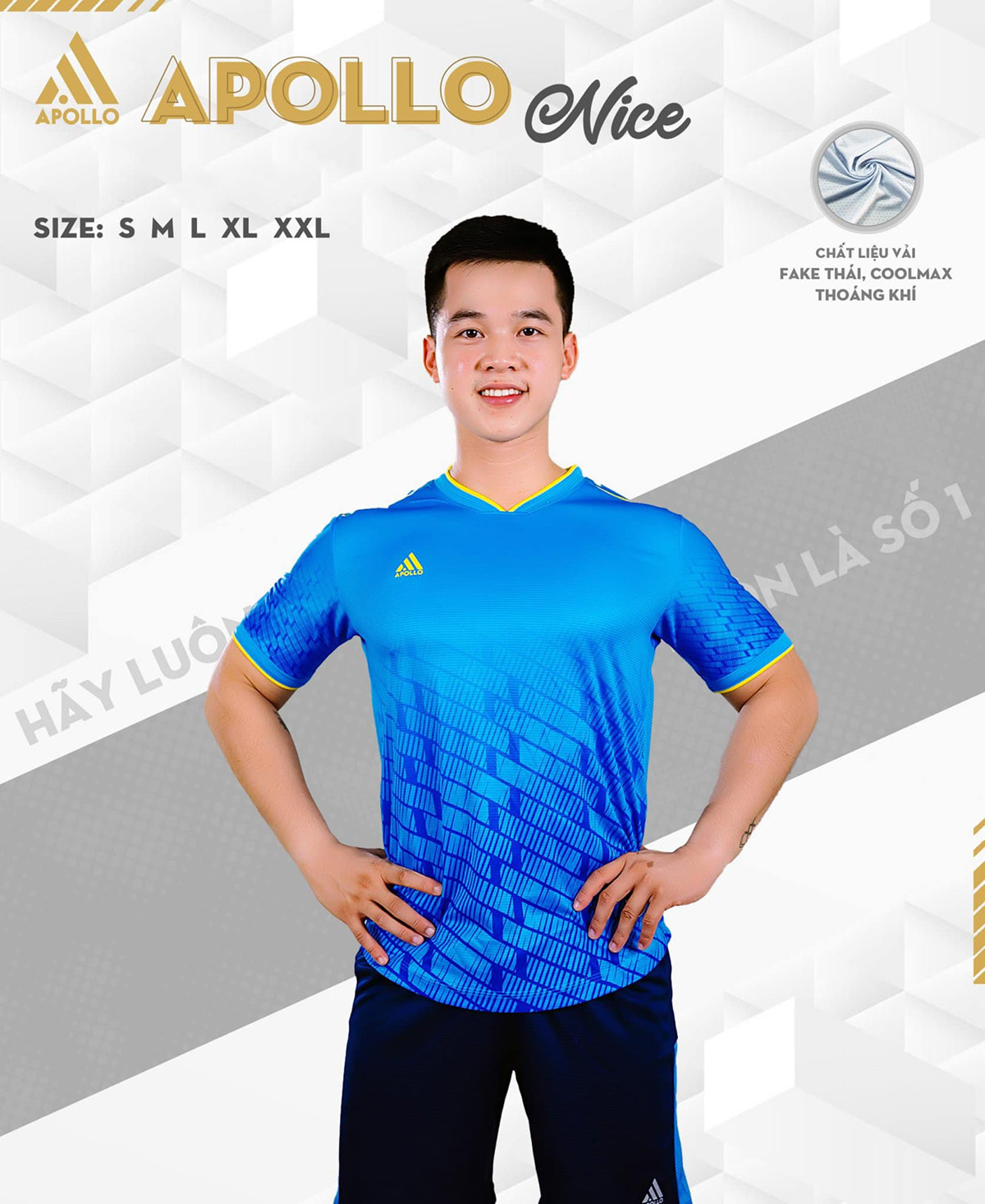 Đồng Phục Bóng Đá Apollo Nice Thoáng Mát Và Bền Đẹp