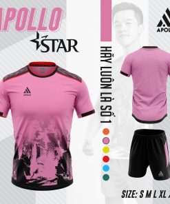 Đồng phục bóng đá Apollo Star vải thoáng khí, bền màu