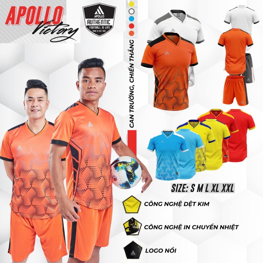 Đồng Phục Bóng Đá Apollo Victory Thiết Kế Thể Thao Hiện Đại