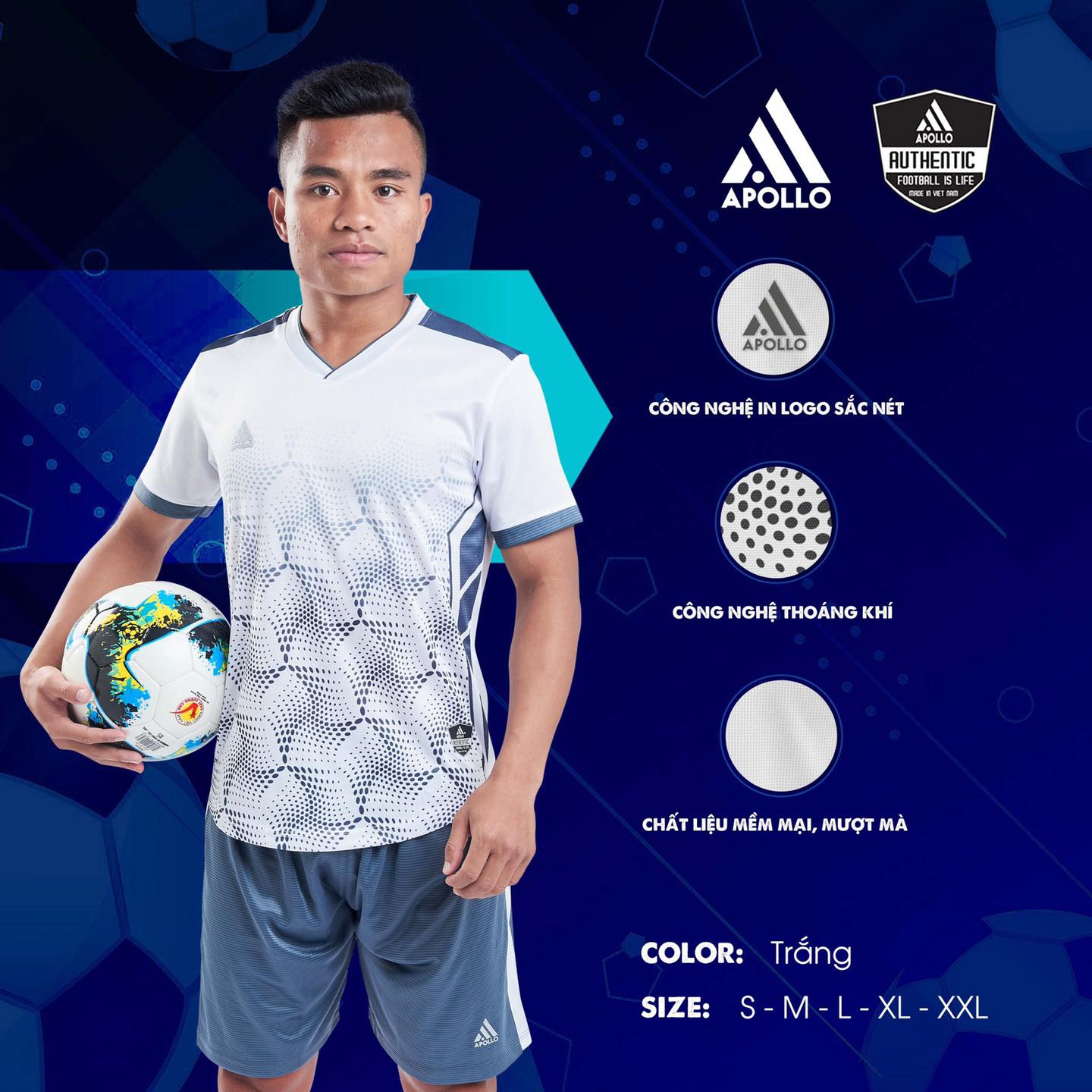 Thiết Kế Và May Đồng Phục Bóng Đá Apollo Victory Tại Thiên Việt