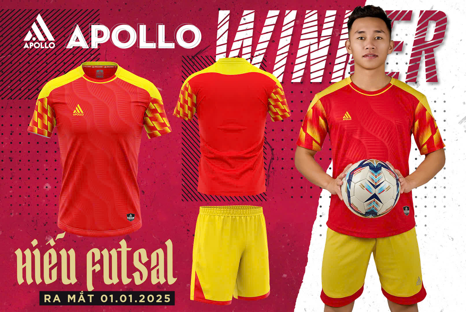 Đồng phục bóng đá Apollo Winner đẹp bền và giá hợp lý