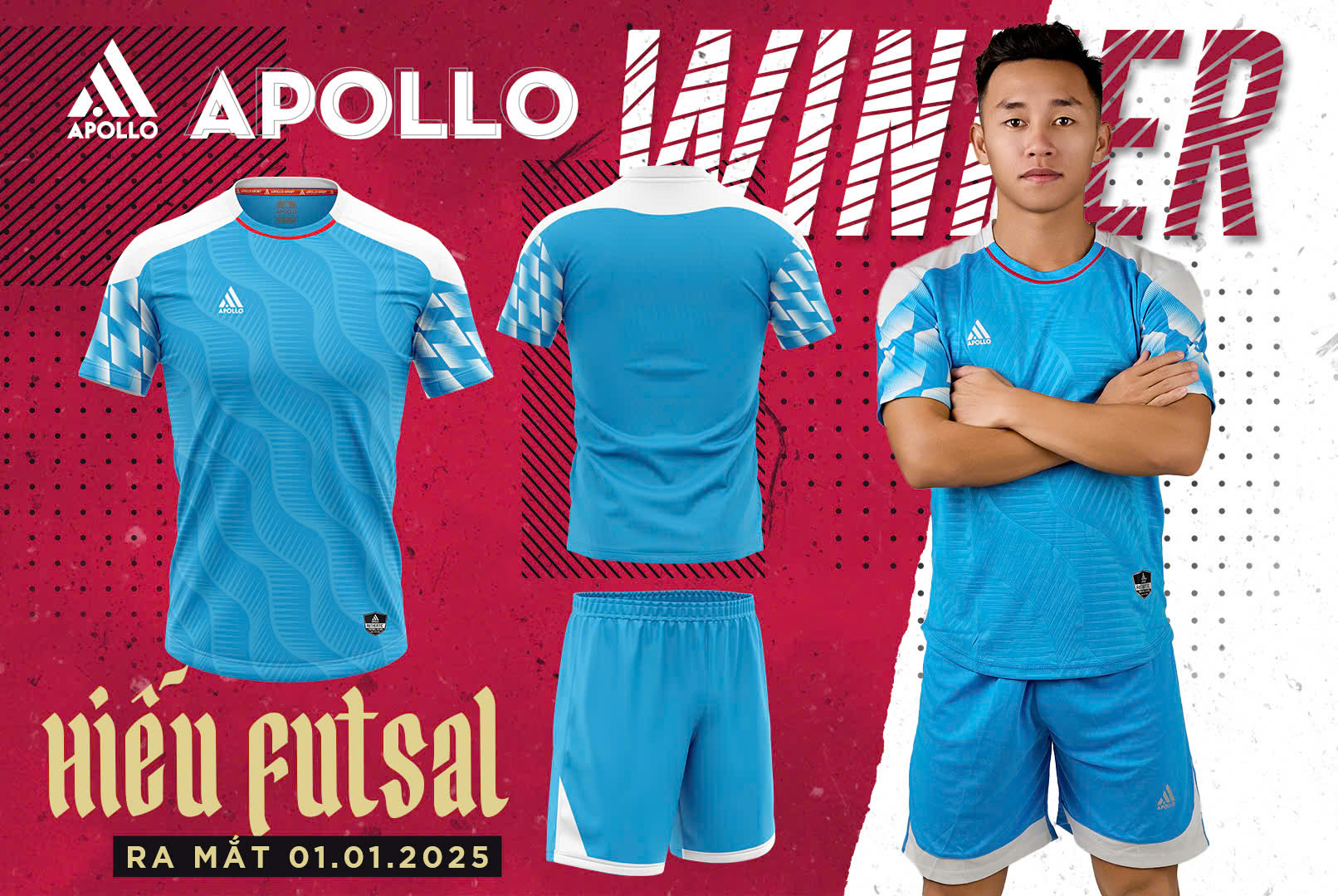 Thiết kế đồng phục bóng đá Apollo Winner độc quyền tại Thiên Việt