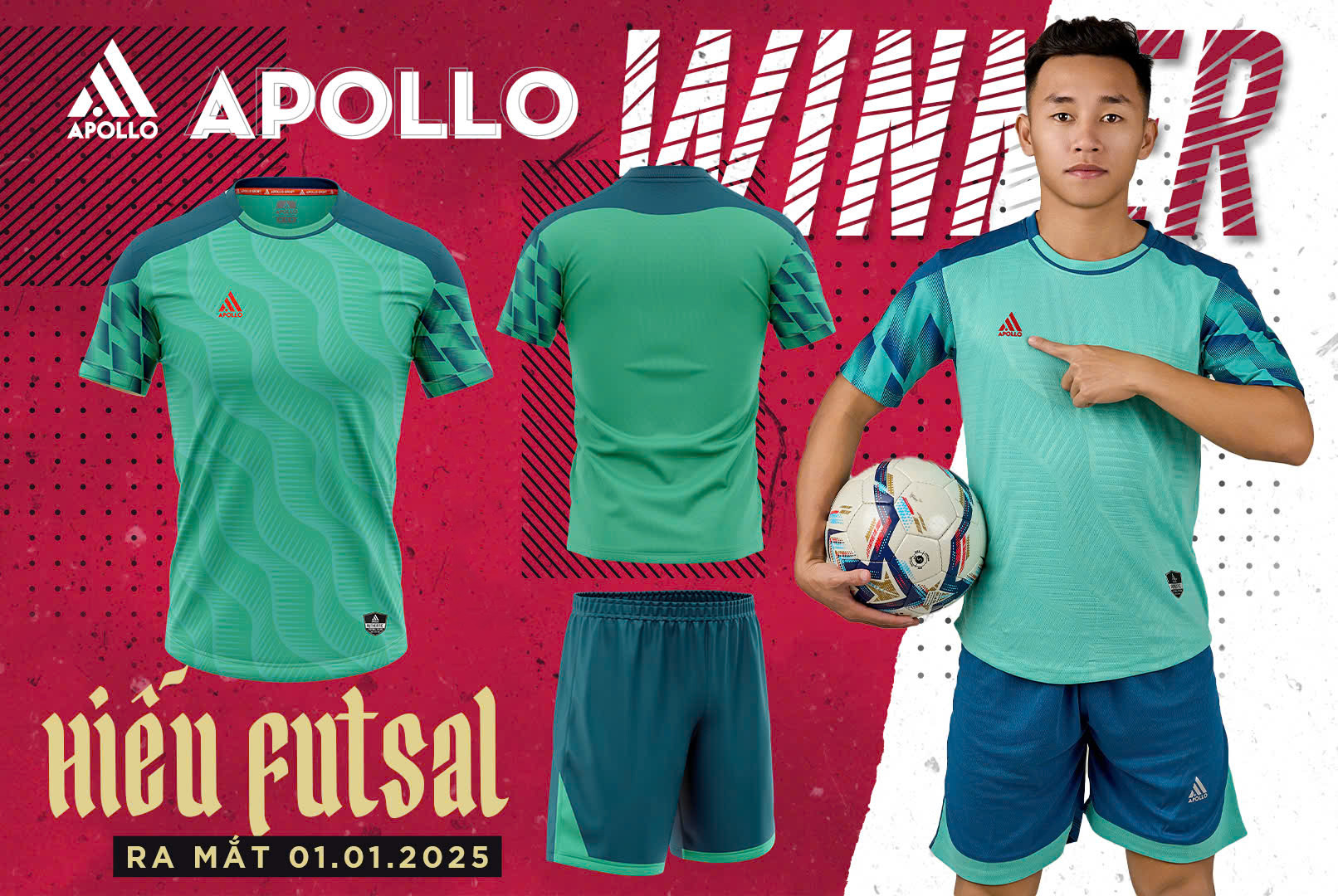 Đồng phục bóng đá Apollo Winner chất lượng cao tại Thiên Việt