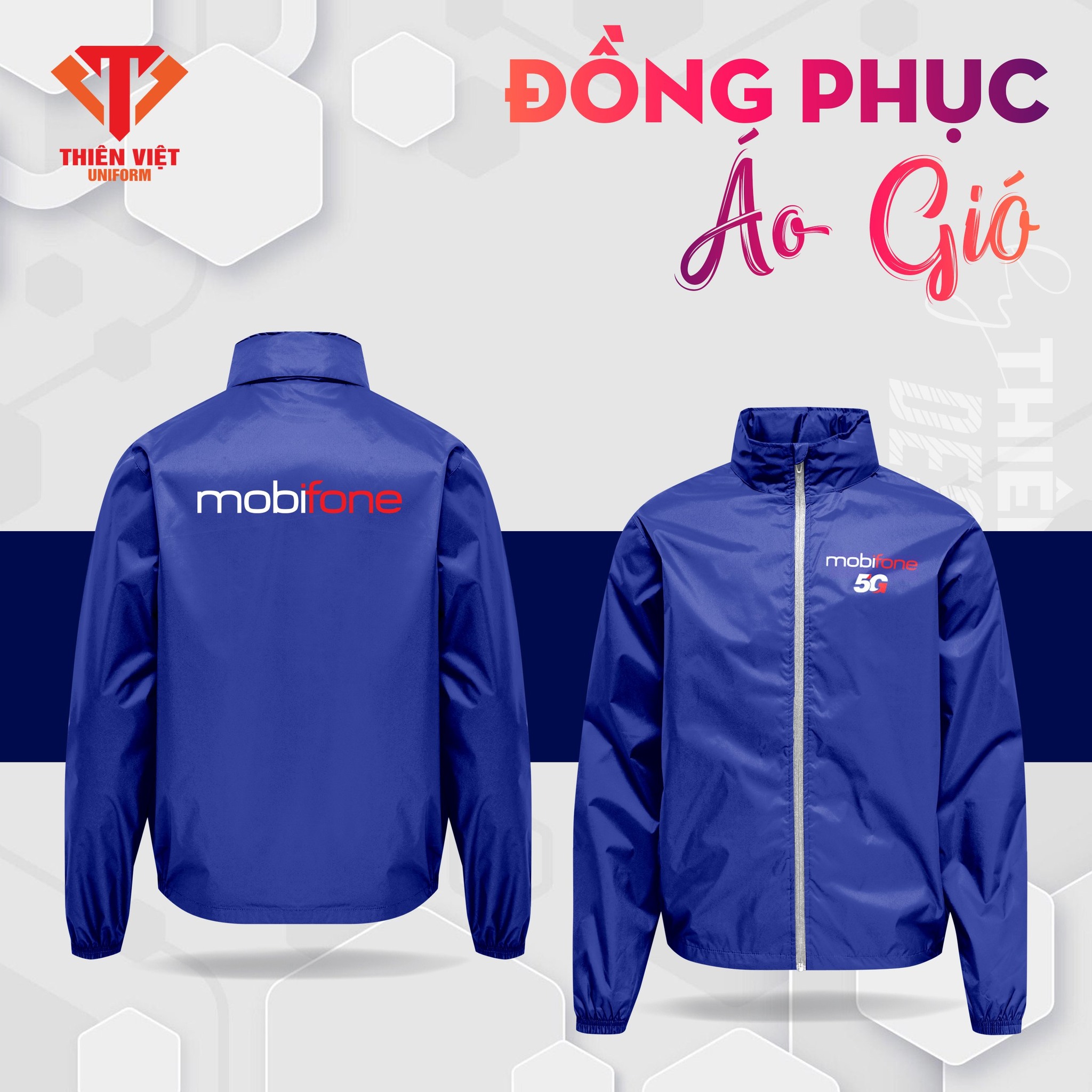 Mẫu Đồng Phục Áo Khoác Công Ty MobiPhone