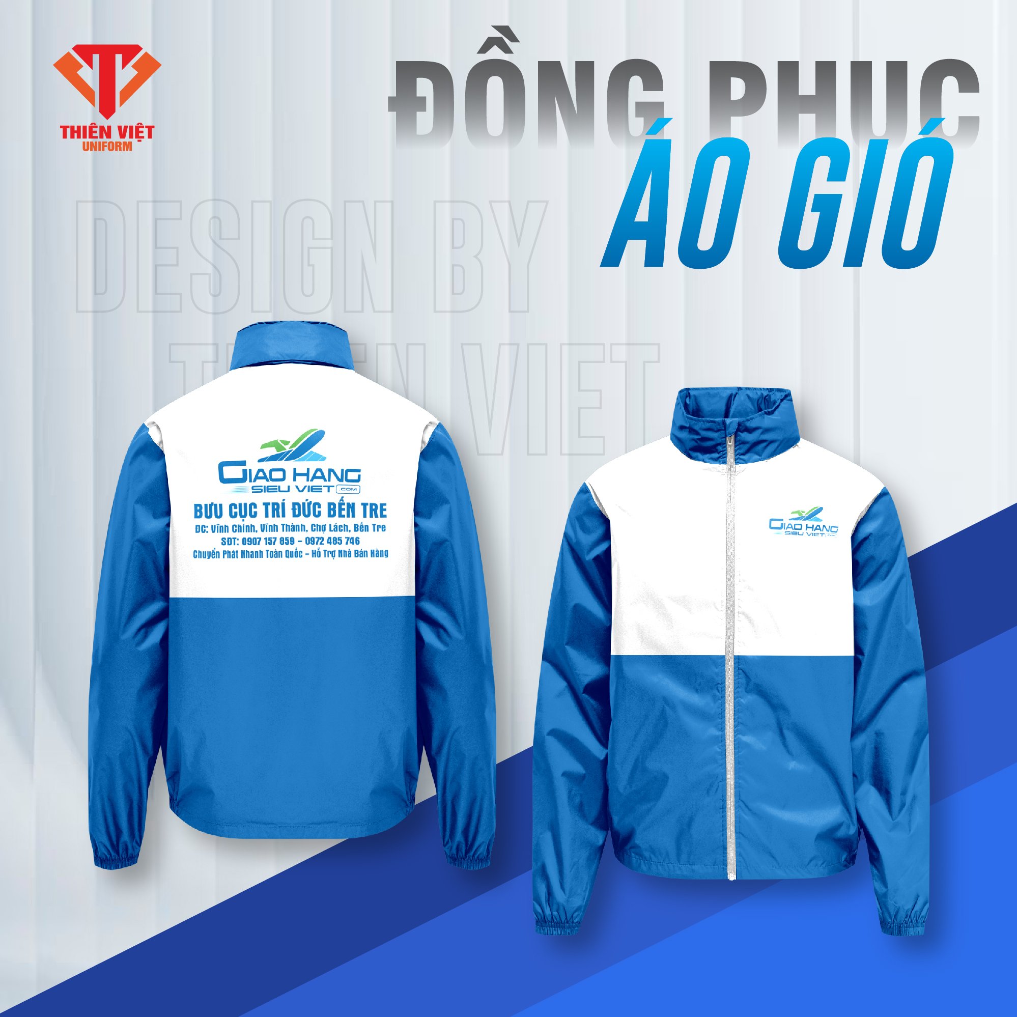 Đồng Phục Áo Khoác Công Ty Giao Hàng Siêu Việt