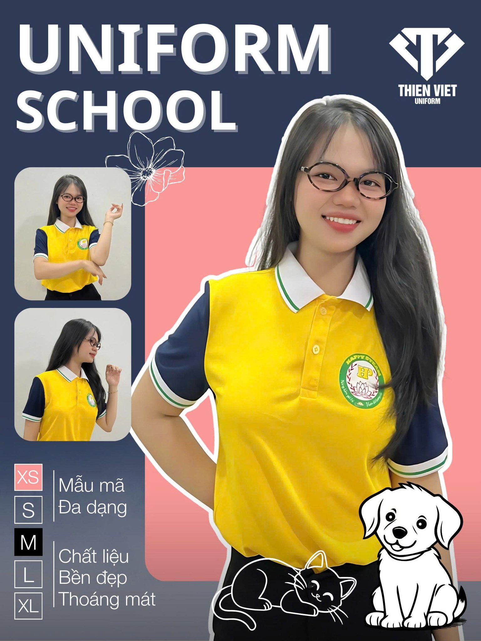 Đồng Phục Áo Lớp Happy Steam – Biểu Tượng Tuổi Học Trò