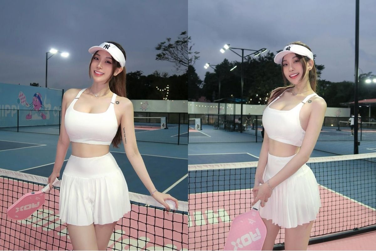 Pickleball Phối Áo Ngực Thể Thao Cho Nữ.