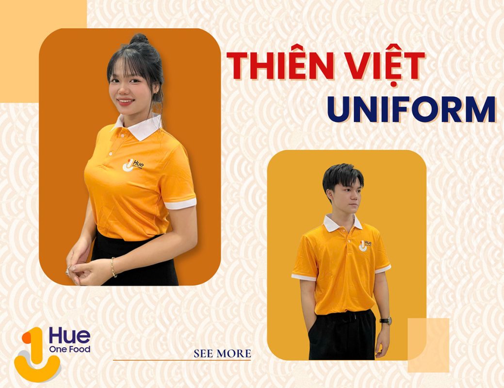 Đồng phục áo polo Huế One Food – Thanh lịch và đậm bản sắc ẩm thực Huế