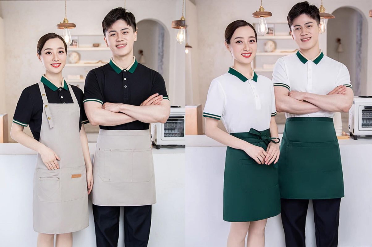 May Tạp Dề Đồng Phục Chuyên Nghiệp Bền, Đẹp