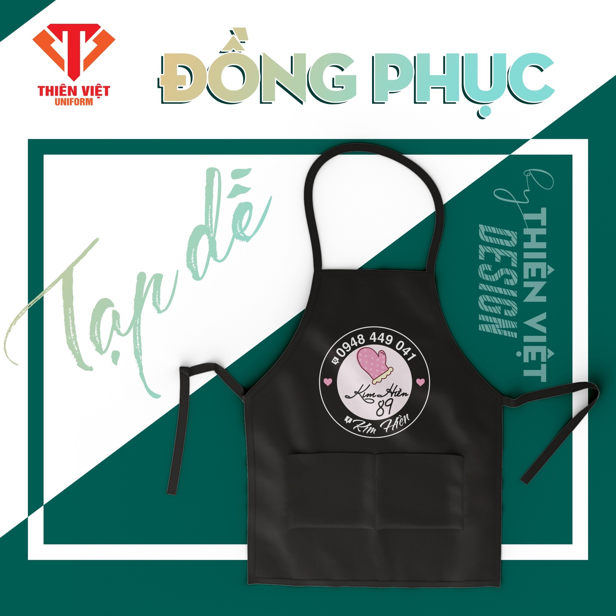 May Tạp Dề Đồng Phục Theo Thiết Kế Riêng