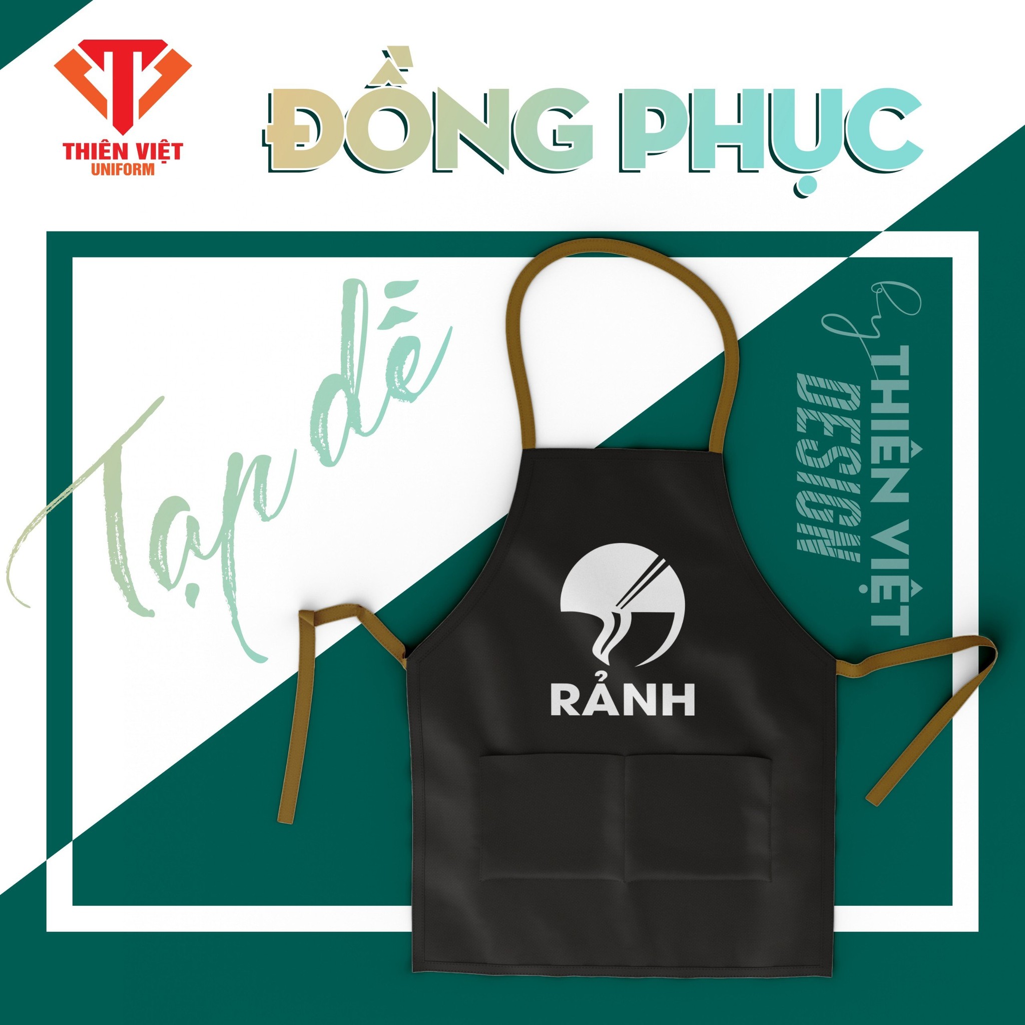 Các loại tạp dề đồng phục phổ biến