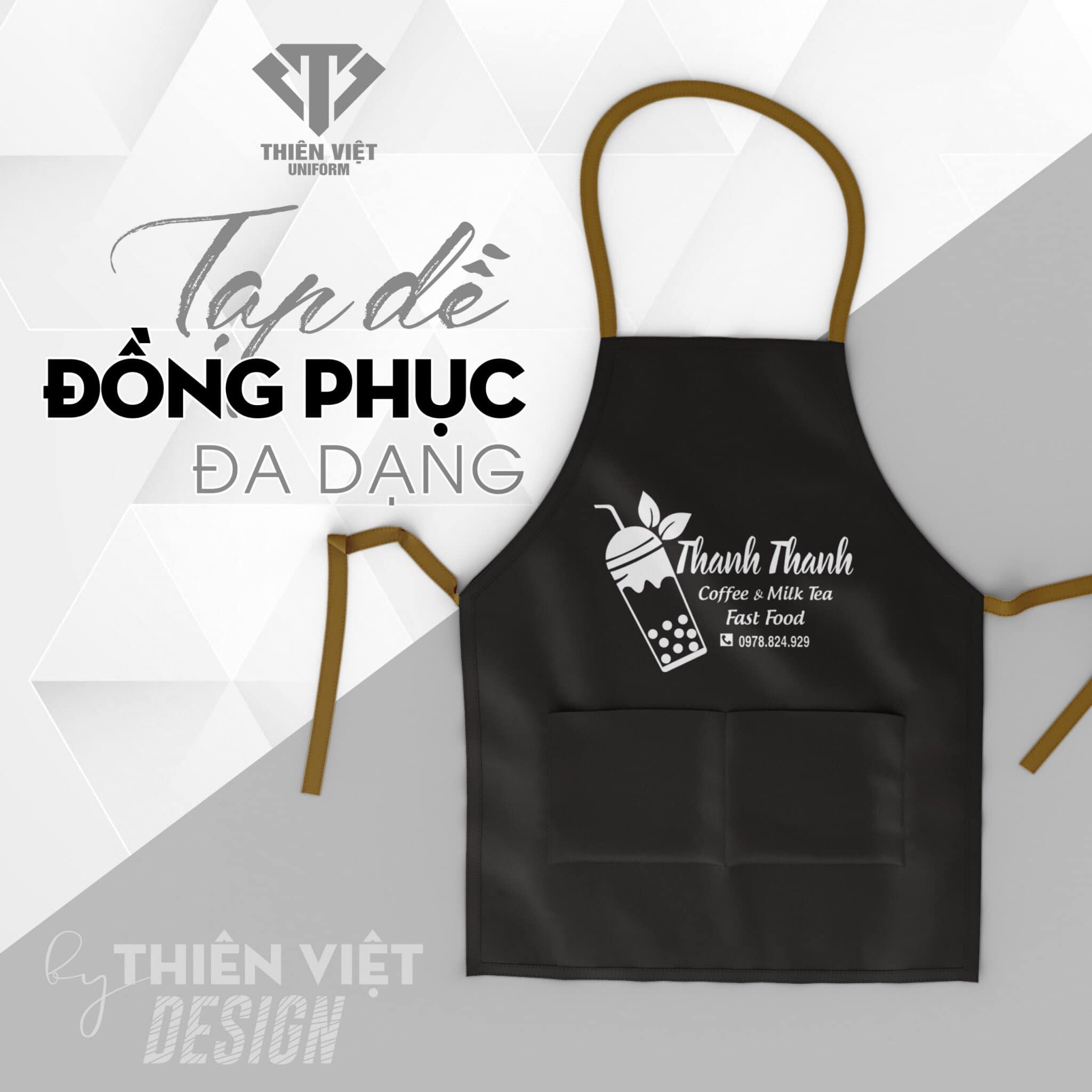 May Tạp Dề Đồng Phục Chất Lượng Cao