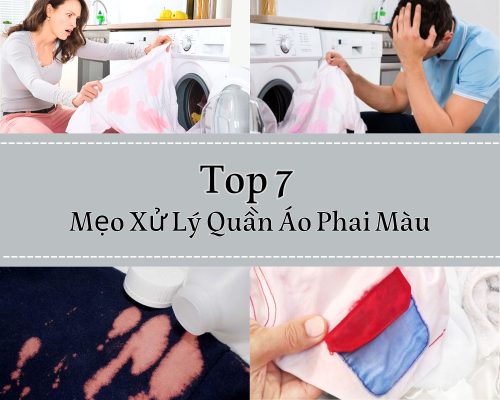 Top 7 mẹo xử lý quần áo phai màu nhanh chóng, hiệu quả tại nhà.