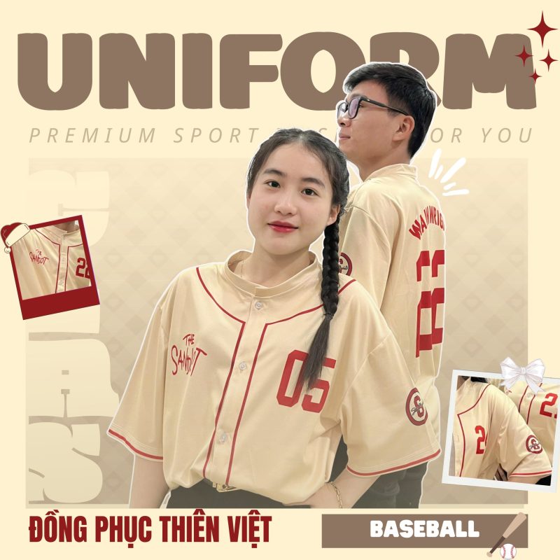 Áo Lớp Baseball Đồng Phục Thể Hiện Cá Tính