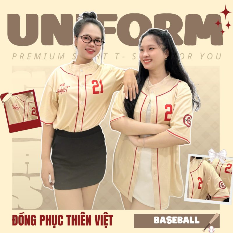 Đồng Phục Áo Lớp Baseball Phong Cách Thể Thao