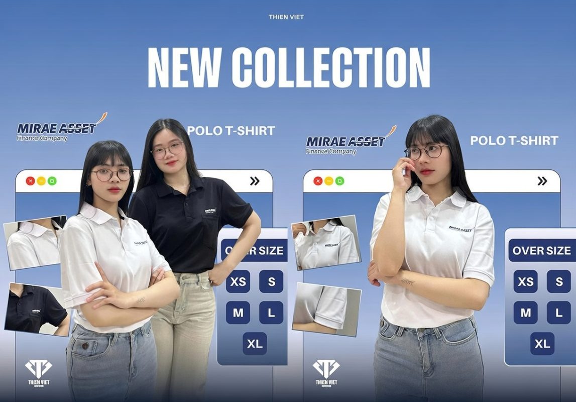 Thiết Kế Áo Thun Đồng Phục Doanh Nghiệp Mirae Asset Sang Trọng