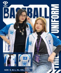 Đồng Phục Áo Lớp Baseball Uniform Xanh Trắng – Trẻ Trung Năng Động