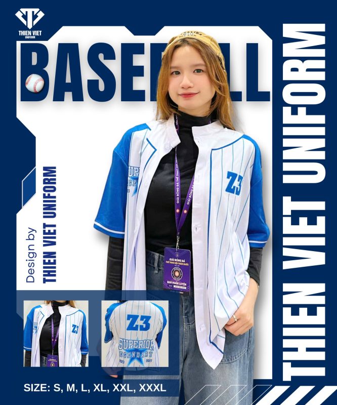 Đồng Phục Áo Lớp Baseball Uniform – Logo Và Số Áo Cá Tính