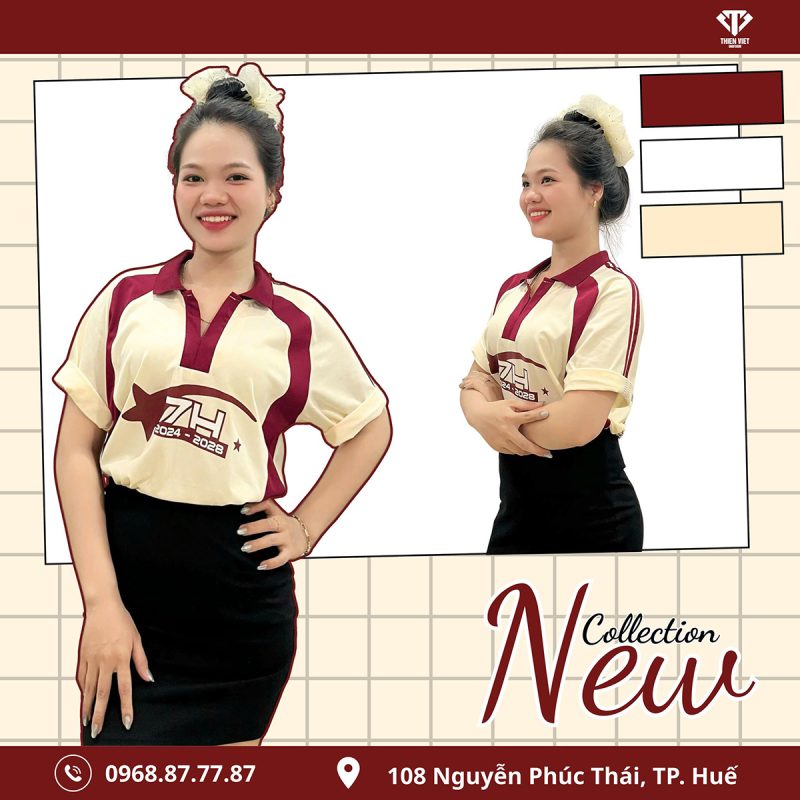 Đồng Phục Áo Lớp Polo Basic Phối Màu Nổi Bật, Dễ Nhận Diện