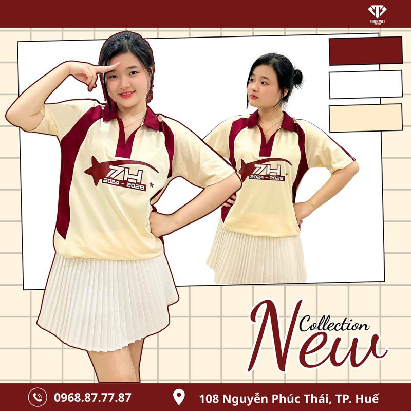 Đồng Phục Áo Lớp Polo Basic Trẻ Trung Cho Mùa Hội Trại