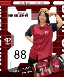 Đồng Phục Áo Lớp Sơ Mi Đỏ Đen – Cá Tính Và Gắn Kết