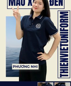 Đồng Phục Áo Lớp Xanh Đen – Năng Động, Thoải Mái