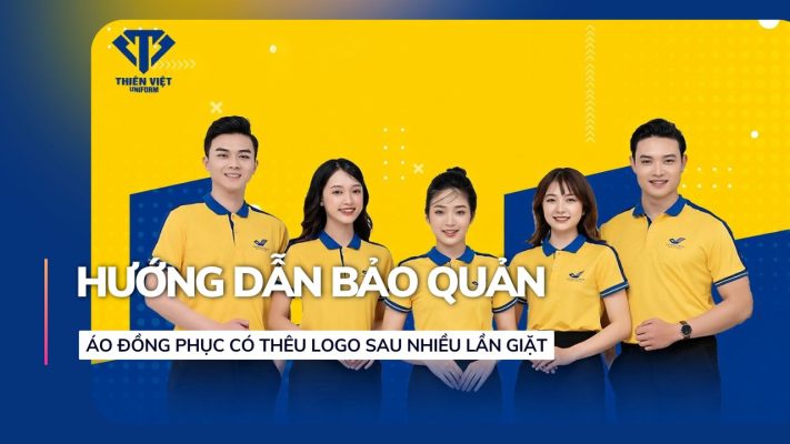 Hướng Dẫn Bảo Quản Áo Đồng Phục Có Thêu Logo Sau Nhiều Lần Giặt.