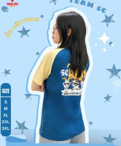 Đồng Phục Áo Lớp Polo Xanh Phối Vàng – Đa Dạng Size, Chuẩn Form