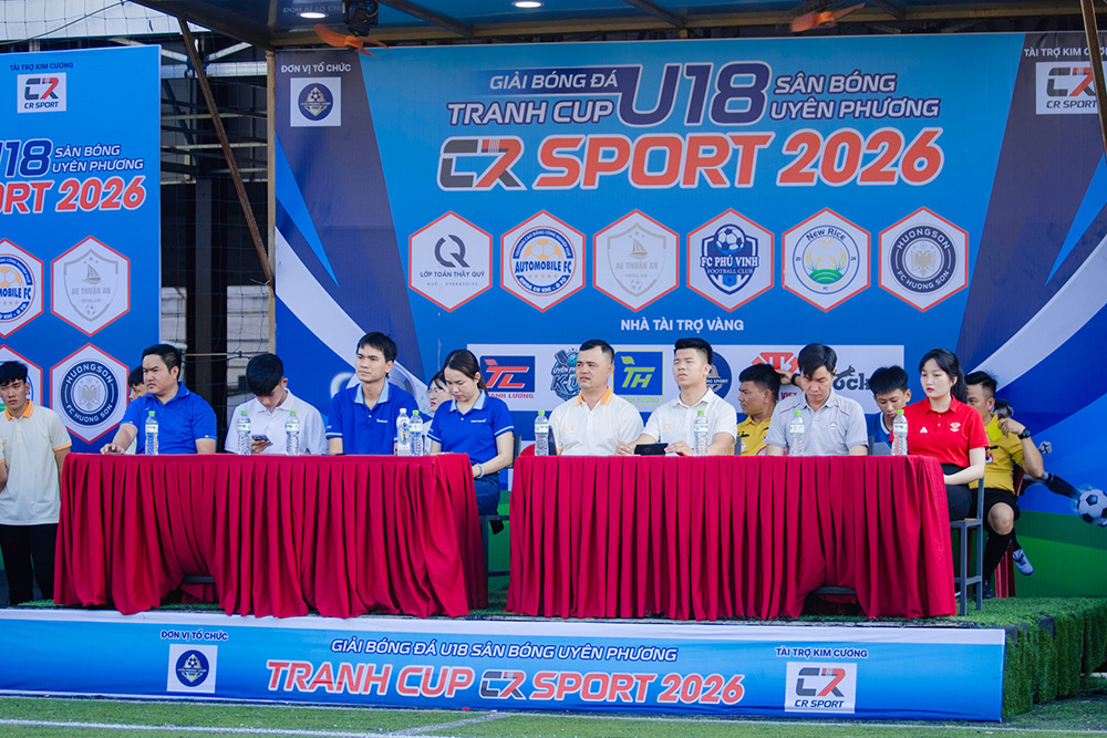 Giải Bóng Đá U18 Cúp CR Sport 2026 – Sân Chơi Bùng Nổ Của Bóng Đá Trẻ Huế