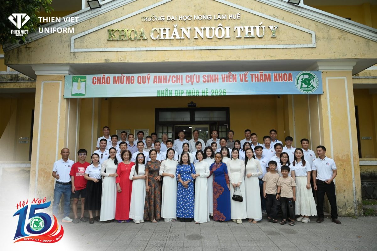 Đồng Phục Thiên Việt Đồng Hành Cùng K41 Chăn Nuôi Thú Y Sau 15 Năm Hội Ngộ