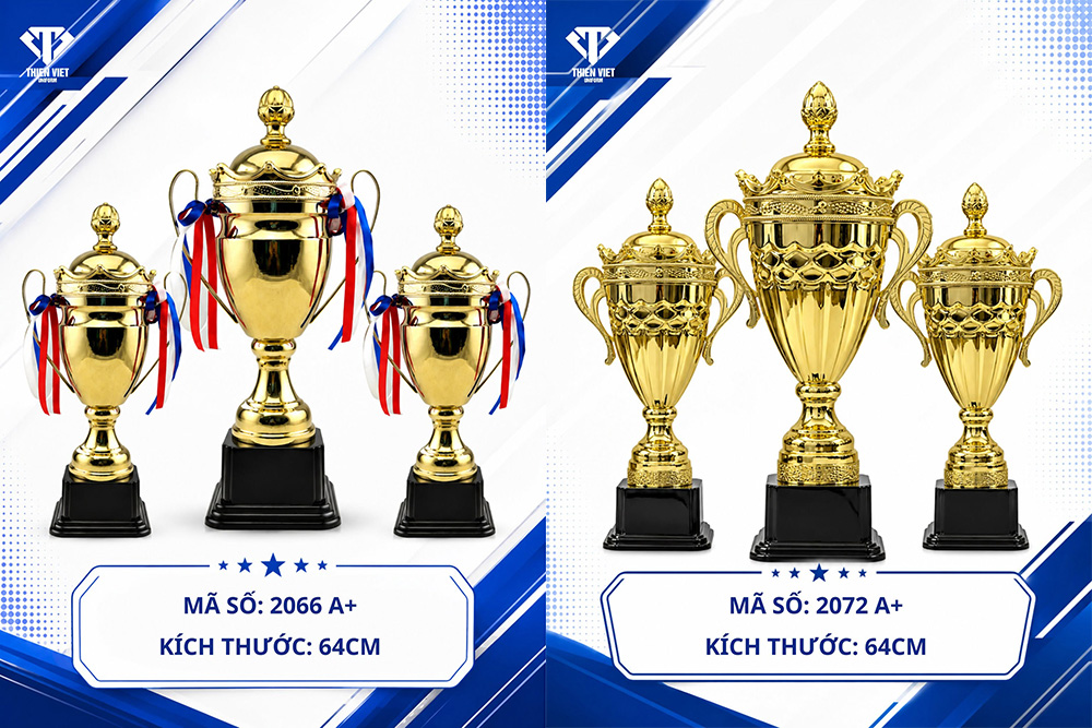 Đồng Phục Thiên Việt Tặng Cúp Thi Đấu Cho Đại Lý Đạt Doanh Số Xuất Sắc