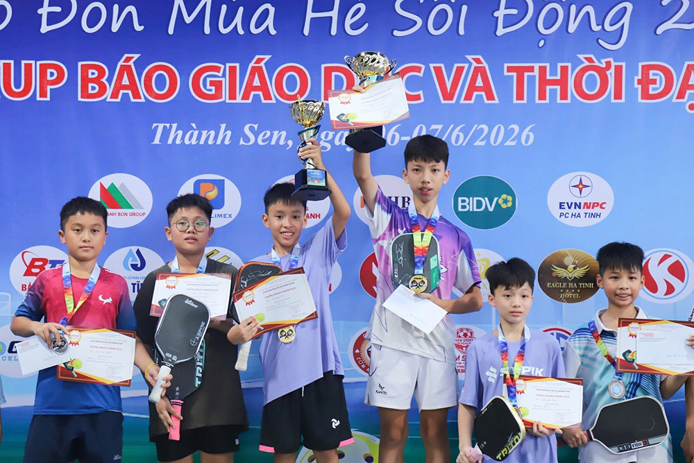 Giải Pickleball Cup Báo Giáo Dục & Thời Đại 2026 Lan Tỏa Tinh Thần Thể Thao Tích Cực