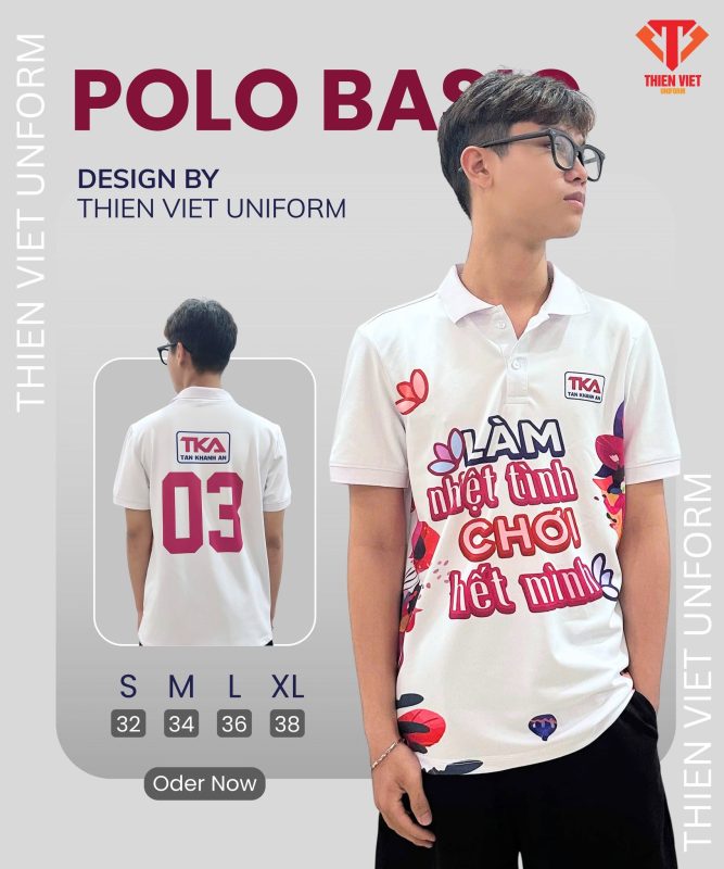 Áo Thun Polo Basic Thiết Kế Theo Yêu Cầu
