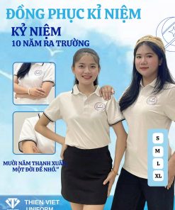 Đồng Phục Áo Lớp Kỷ Niệm 10 Năm Đẹp, Thanh Lịch Ngày Ra Trường