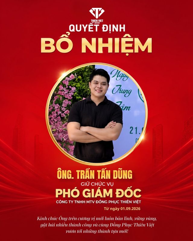 Chúc Mừng Hai Tân Phó Giám Đốc Của Đồng Phục Thiên Việt
