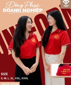 Áo Đồng Phục Doanh Nghiệp Việt Trung Thiết Kế Hiện Đại