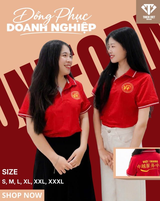 Áo Đồng Phục Doanh Nghiệp Việt Trung Thiết Kế Hiện Đại