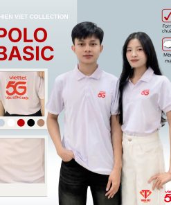 Áo Thun Polo Trắng Viettel 5G Thiết Kế Đồng Phục Doanh Nghiệp