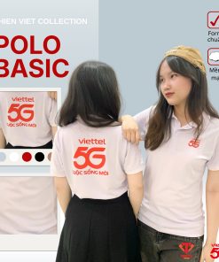 Áo Thun Polo Trắng Viettel 5G Mặt Sau