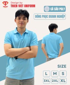 Áo Polo Doanh Nghiệp In Thêu Logo Theo Yêu Cầu