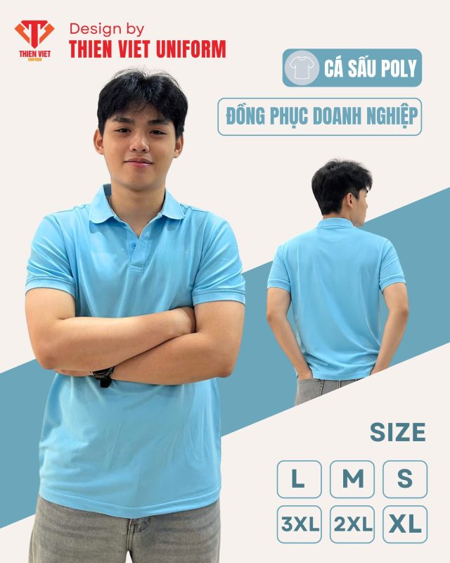 Áo Polo Doanh Nghiệp In Thêu Logo Theo Yêu Cầu
