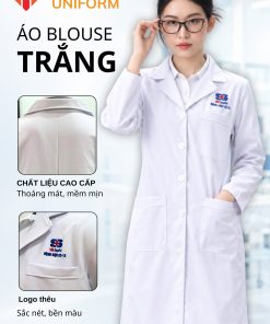 Đồng Phục Áo Blouse Bệnh Viện 22-12 Mặt Trước